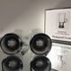 Wedgwood crystal set of 2 irish coffee glasses in smoke grey