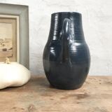 Old blue ceramic jug