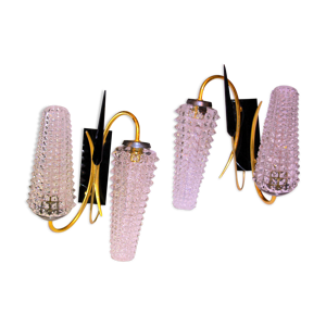 Paire de d'appliques en laiton,