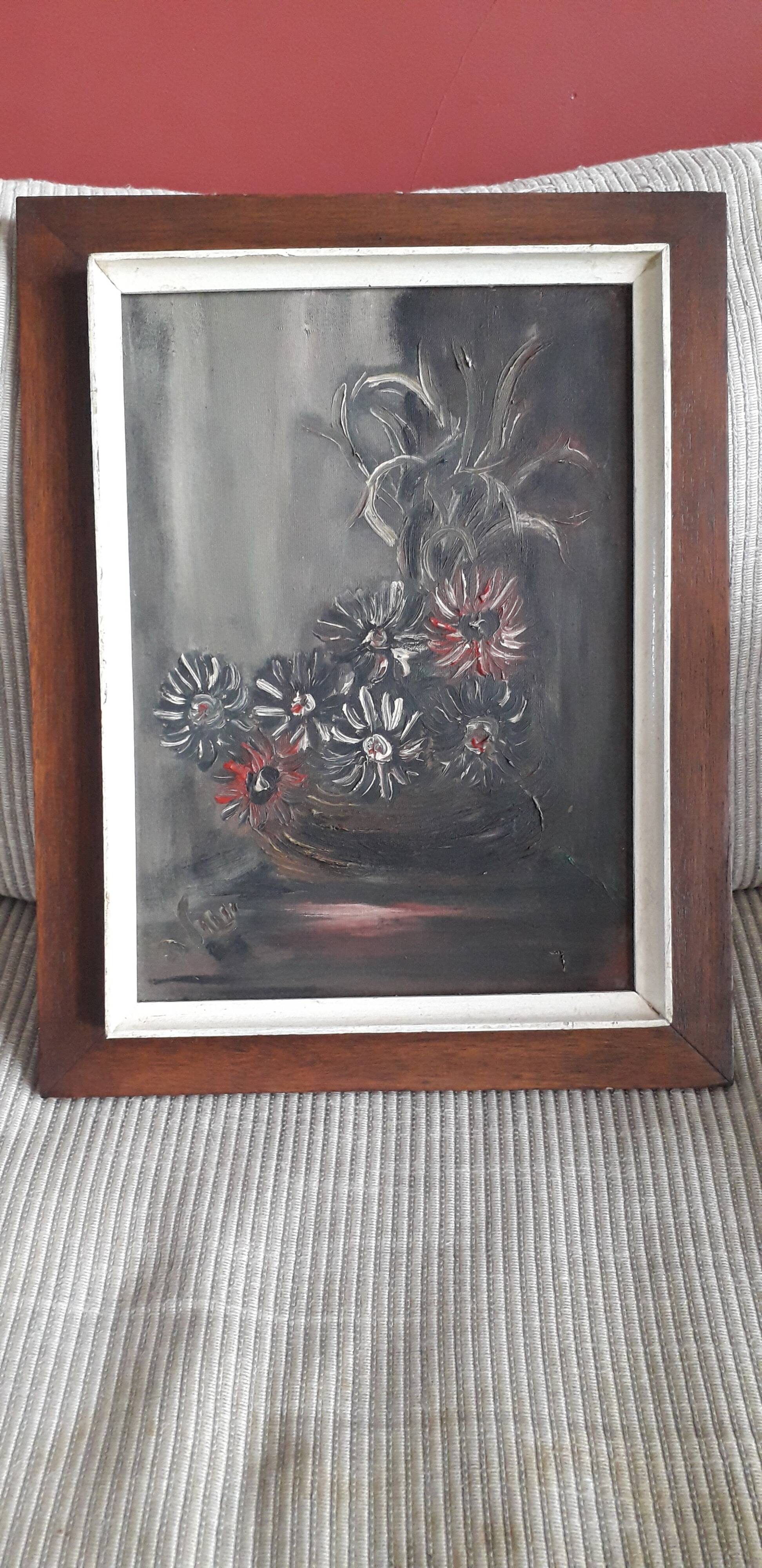 An old painting depicting a still life.