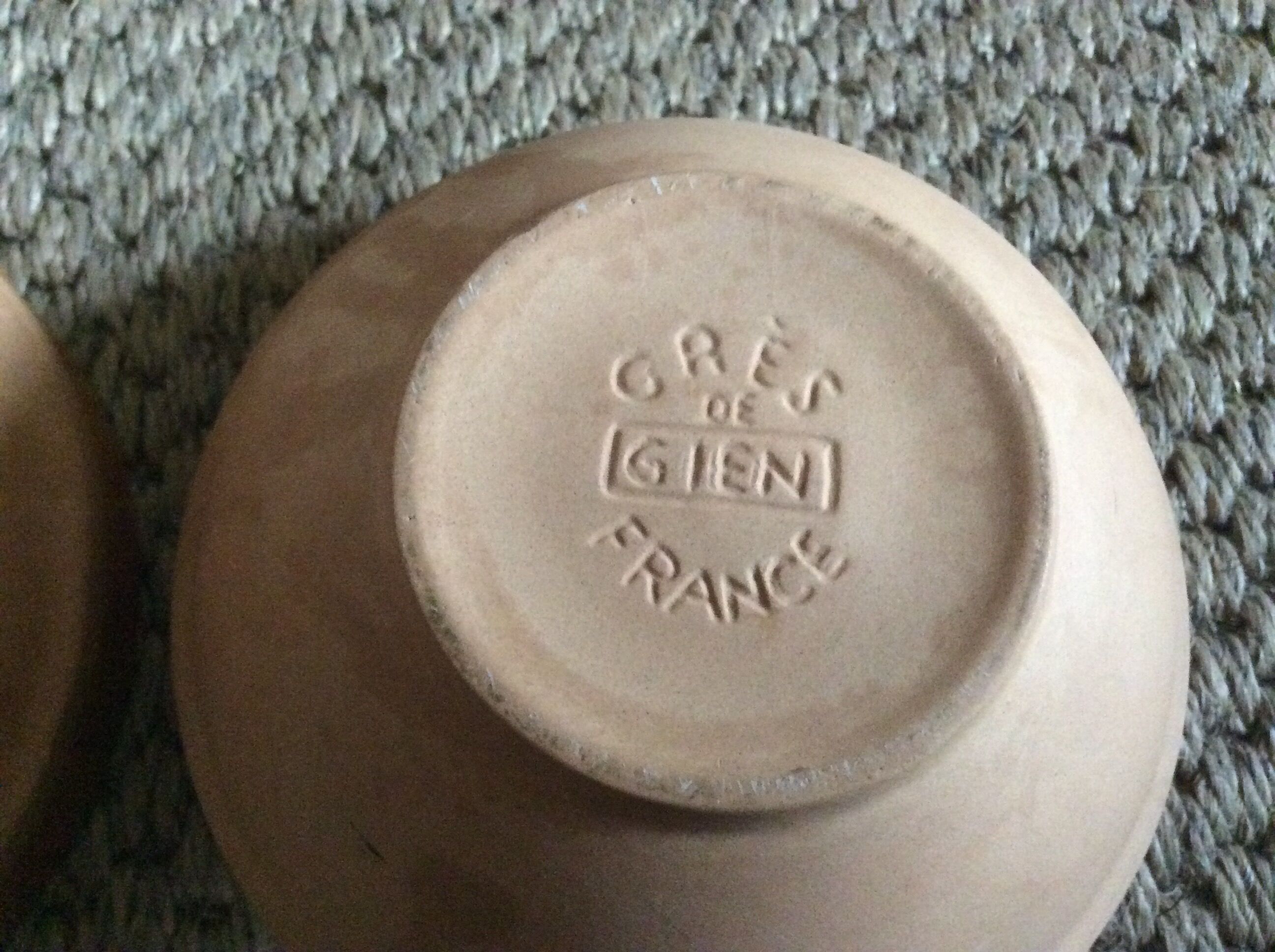 Series of 5 stoneware bowls