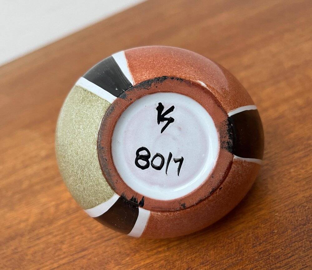 German ceramic vase from the mid-century by Krösselbach Keramik, 1960s.