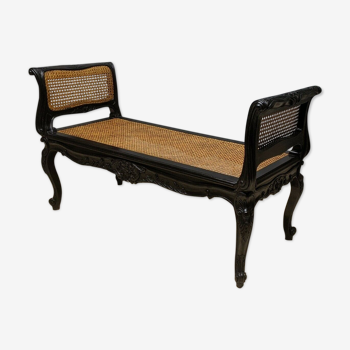 Louis XV style bench, canage bench