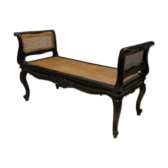 Louis XV style bench, canage bench