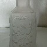 Vase in molded glass and depoli decor chimere art nouveau
