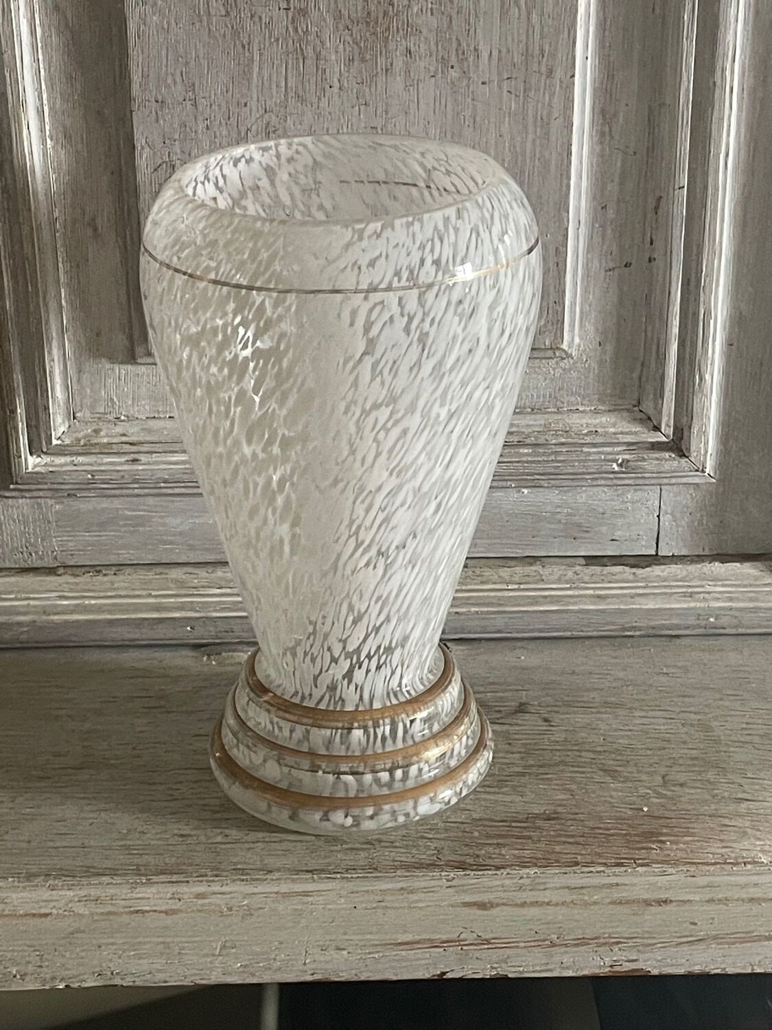 Vase in clichy glass art deco