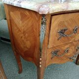 Louis XV chest of drawers 2 drawers and marble