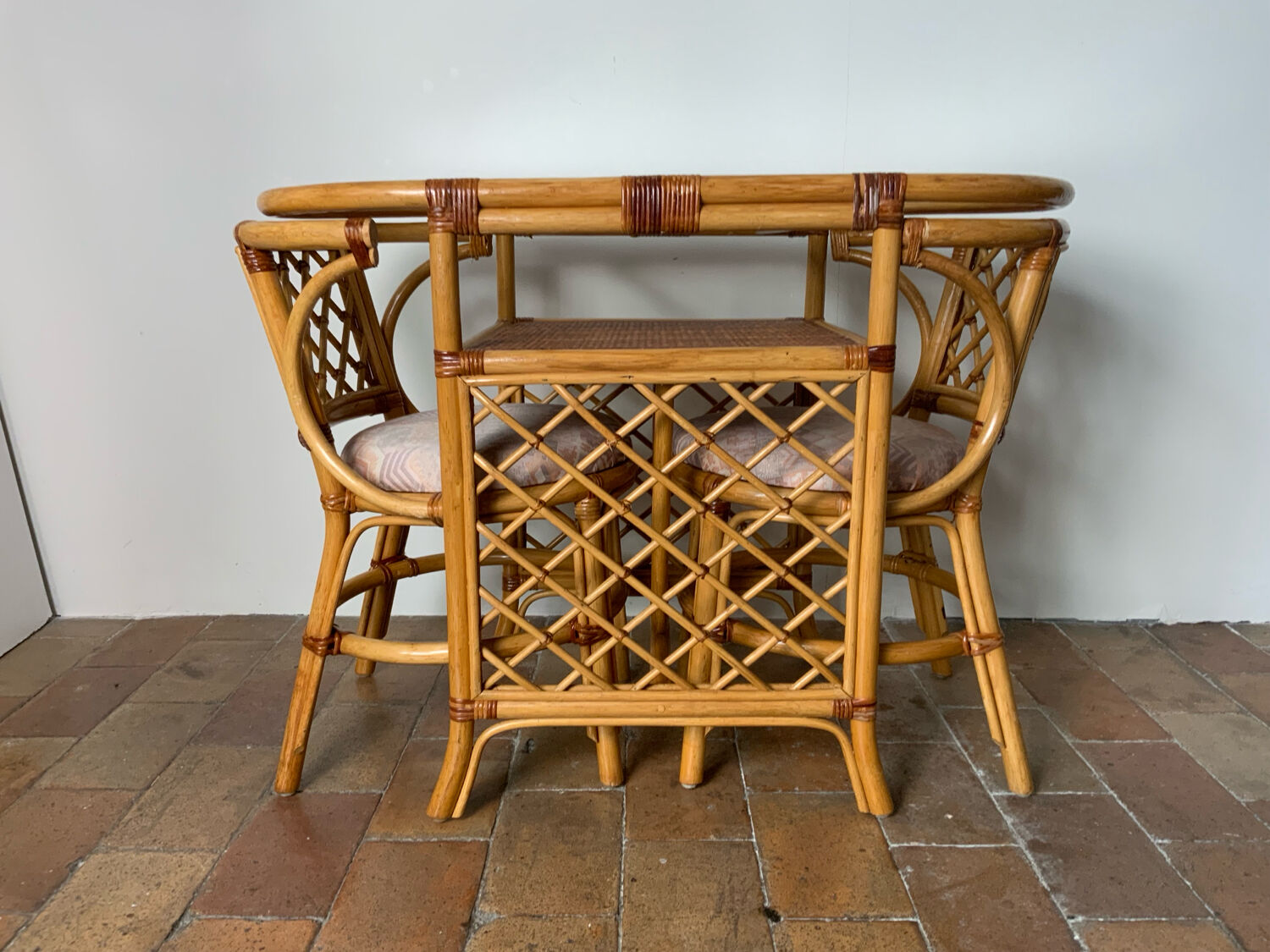 Rattan table and chairs set