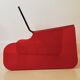 Red plexiglass chair, France 1970s