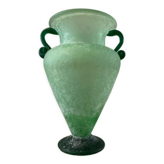 Vase vintage « Scavo » en verre de Murano