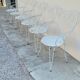 Salon de jardin série de 6 fauteuils en fer de jardin