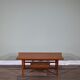 Vintage Midcentury Richard Hornby for Heal's two-tier teak coffee table. Delivery. Modern / Danish style.