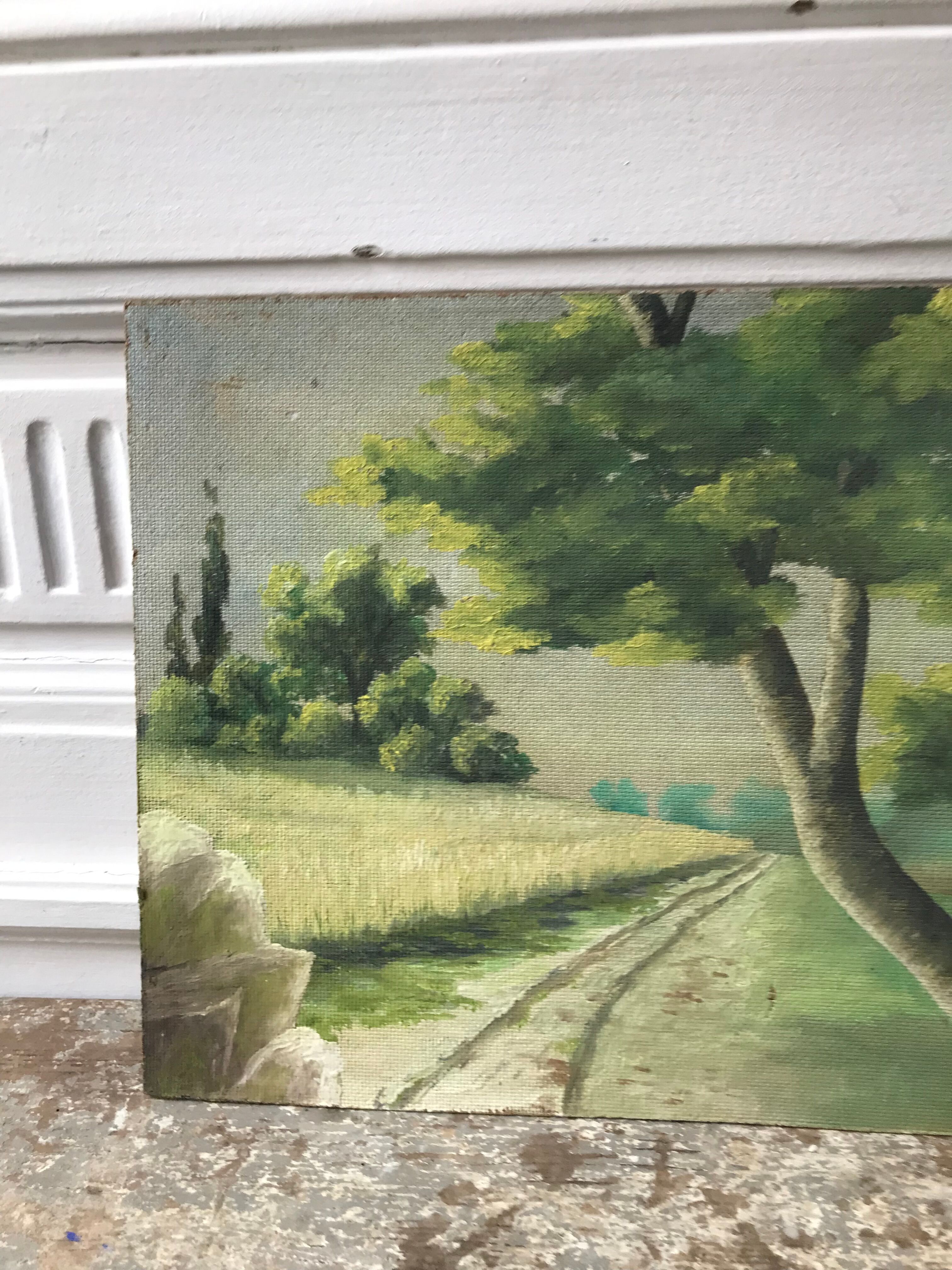 Landscape oil painting