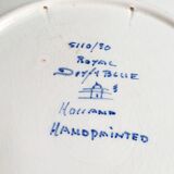 Large hand-painted Royal Delft Blue Holland dish