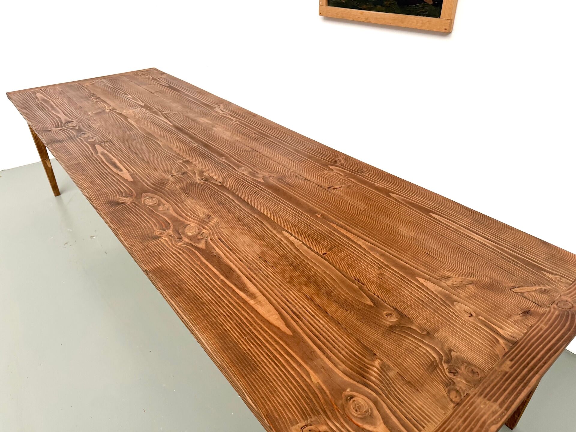 XXL table in solid pine, circa 1970