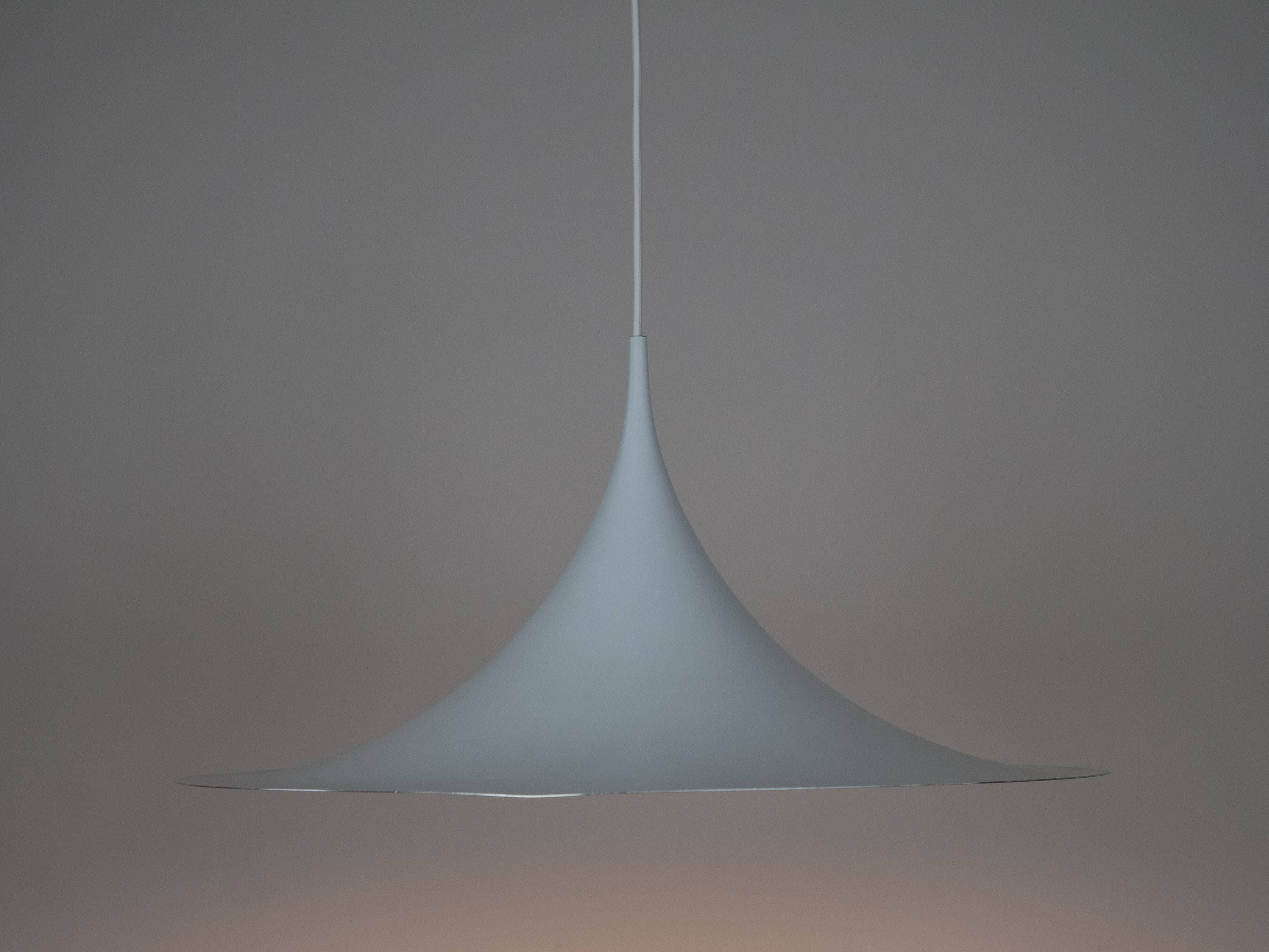 Danish vintage Semi pendant lamp by Bonderup and Thorup, 1968