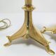 Pair of tripod lamps gilded bronze fondeur Poussielgue-Rusand