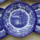 6 English porcelain dessert plates Broadhurst Staffordshire