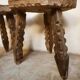 Duo of wooden mountain stools