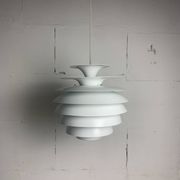 Danish Scandinavian artichoke "Barcelona" hanging pendant lamp by Bent Karlby, 1960s