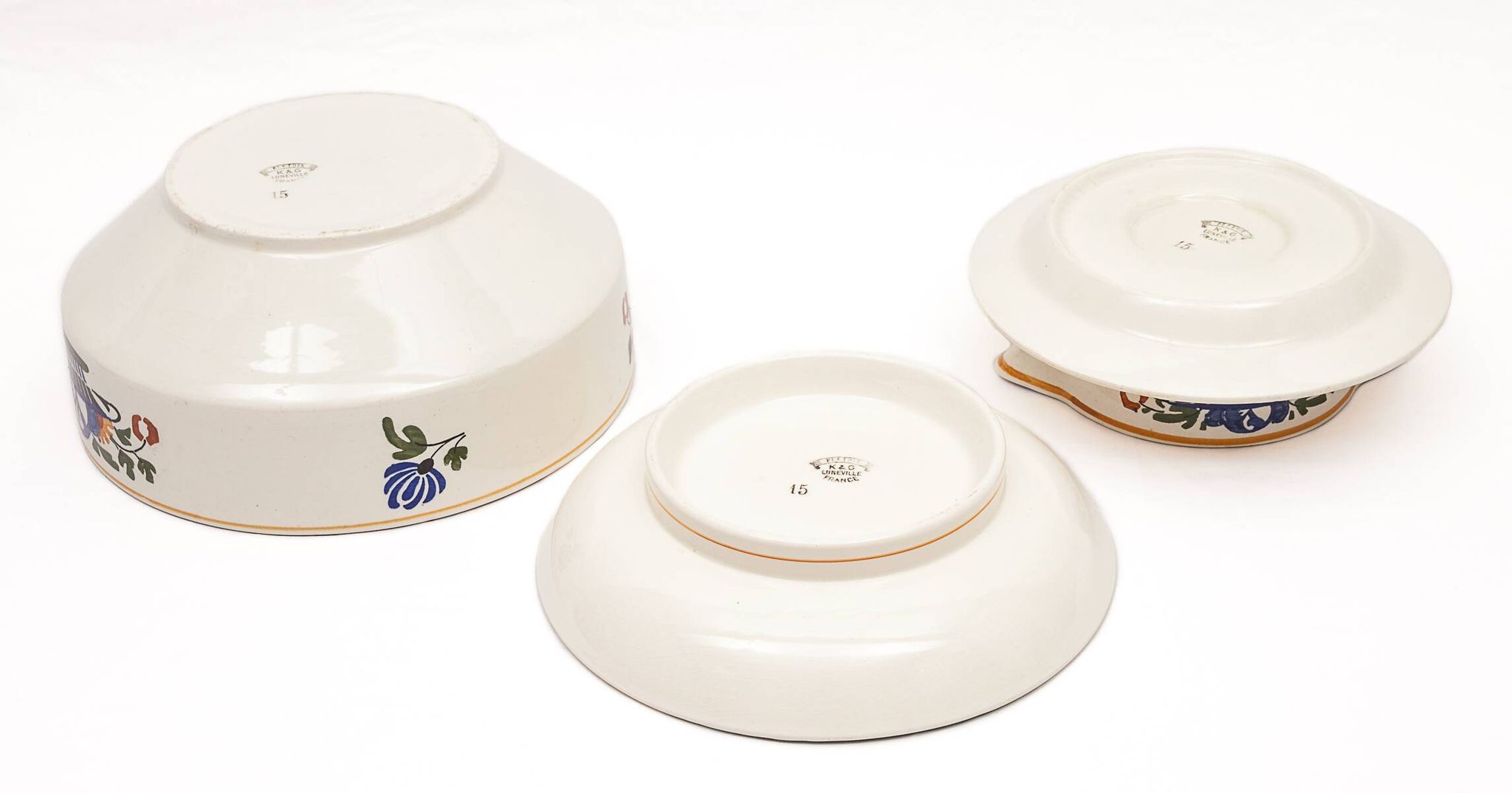 Lunéville earthenware dinner service