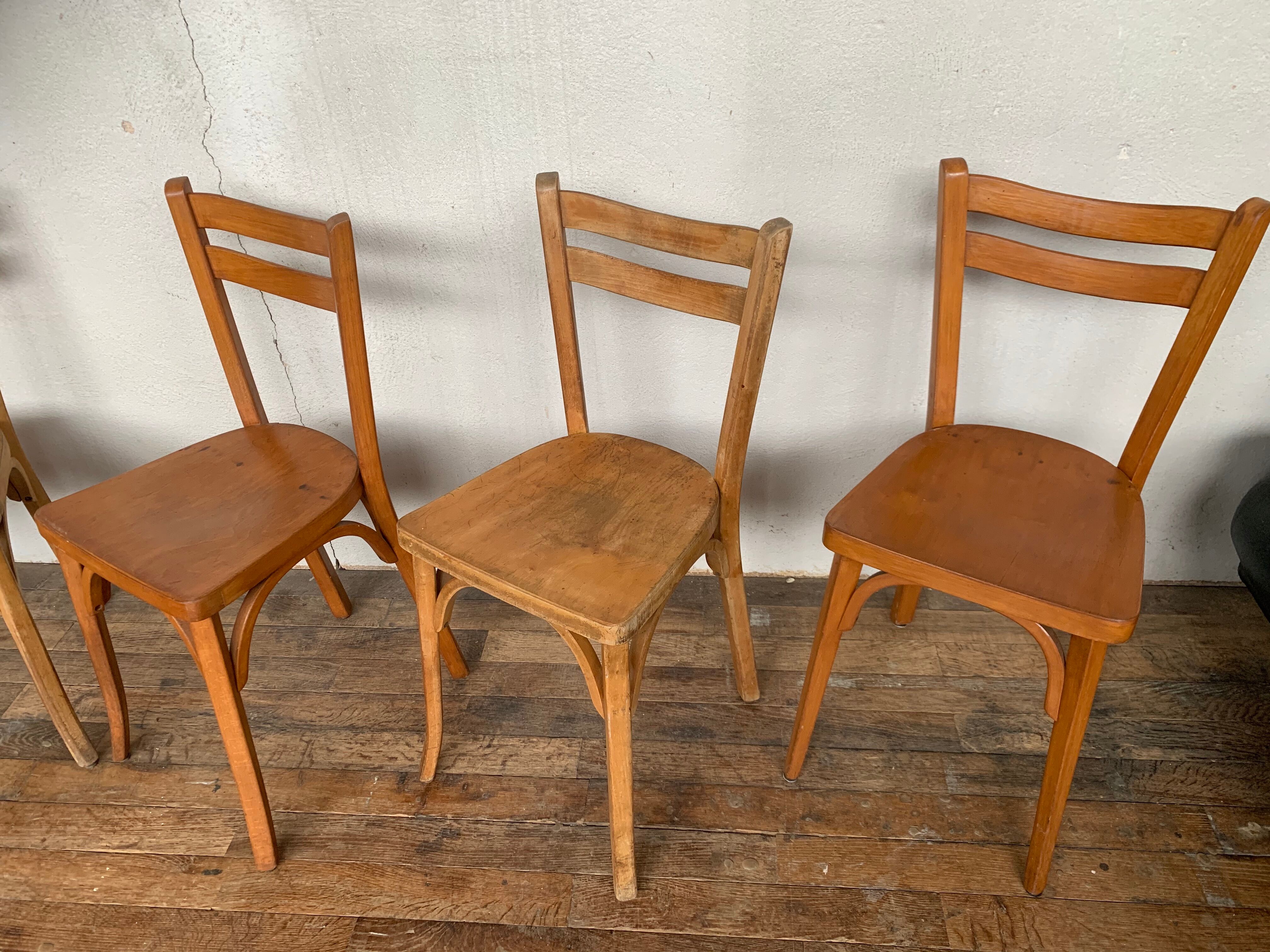 6 chaises bistrot baumann brasserie