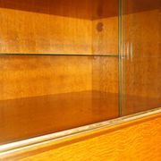 Chest of drawers wardrobe secretary showcase in blond wood 1960