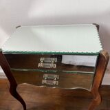 Bedside table mirror art deco