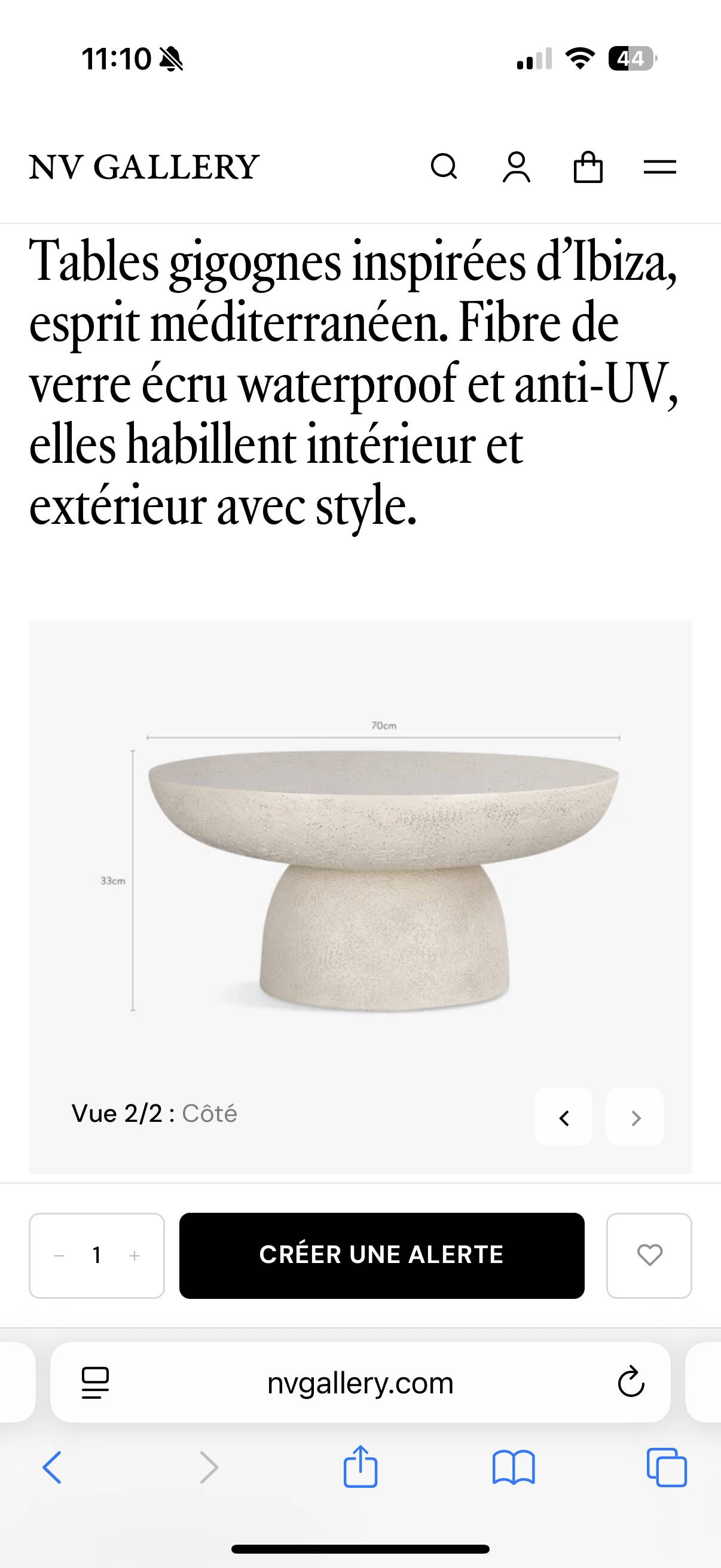 Tables Eivissa and Esvedra - NV Gallery