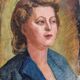 Portrait d'une jeune femme, étude d'artiste, années 50