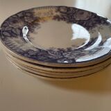 Assiettes dessert Sarreguemines modèle Jardinière XIXEME