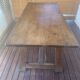 Large antique farmhouse table in solid wood – country/monastery spirit