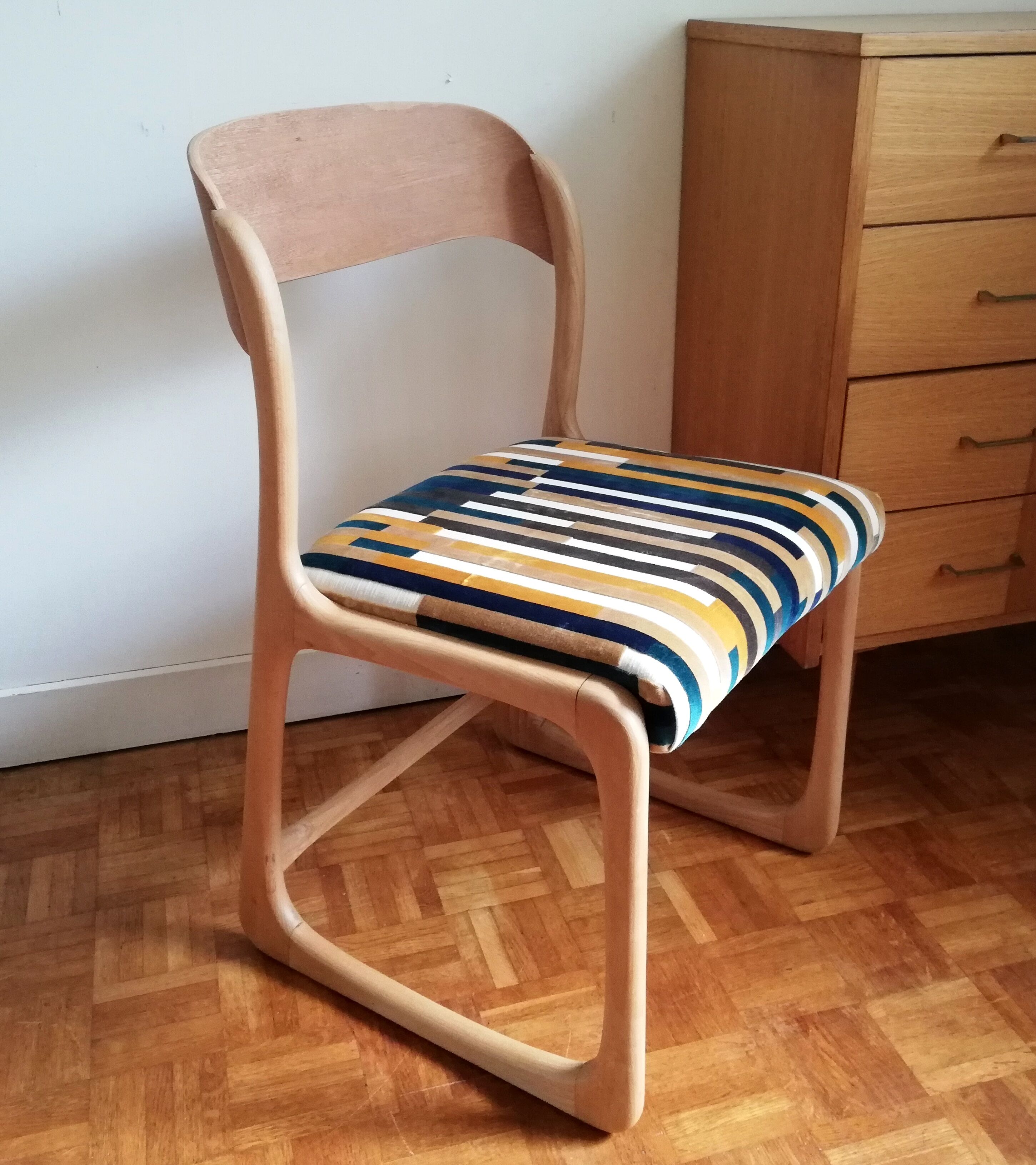 Renovated Baumann sled chair
