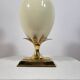 Vintage palm tree lamp base from Maison Lancel brass