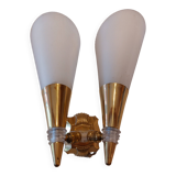 applique double vintage, années 50-60