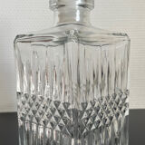 Chiseled glass whiskey decanter