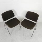 Set of 2 Castelli Dsc Axis 106 chairs by Giancarlo Piretti, 1970s