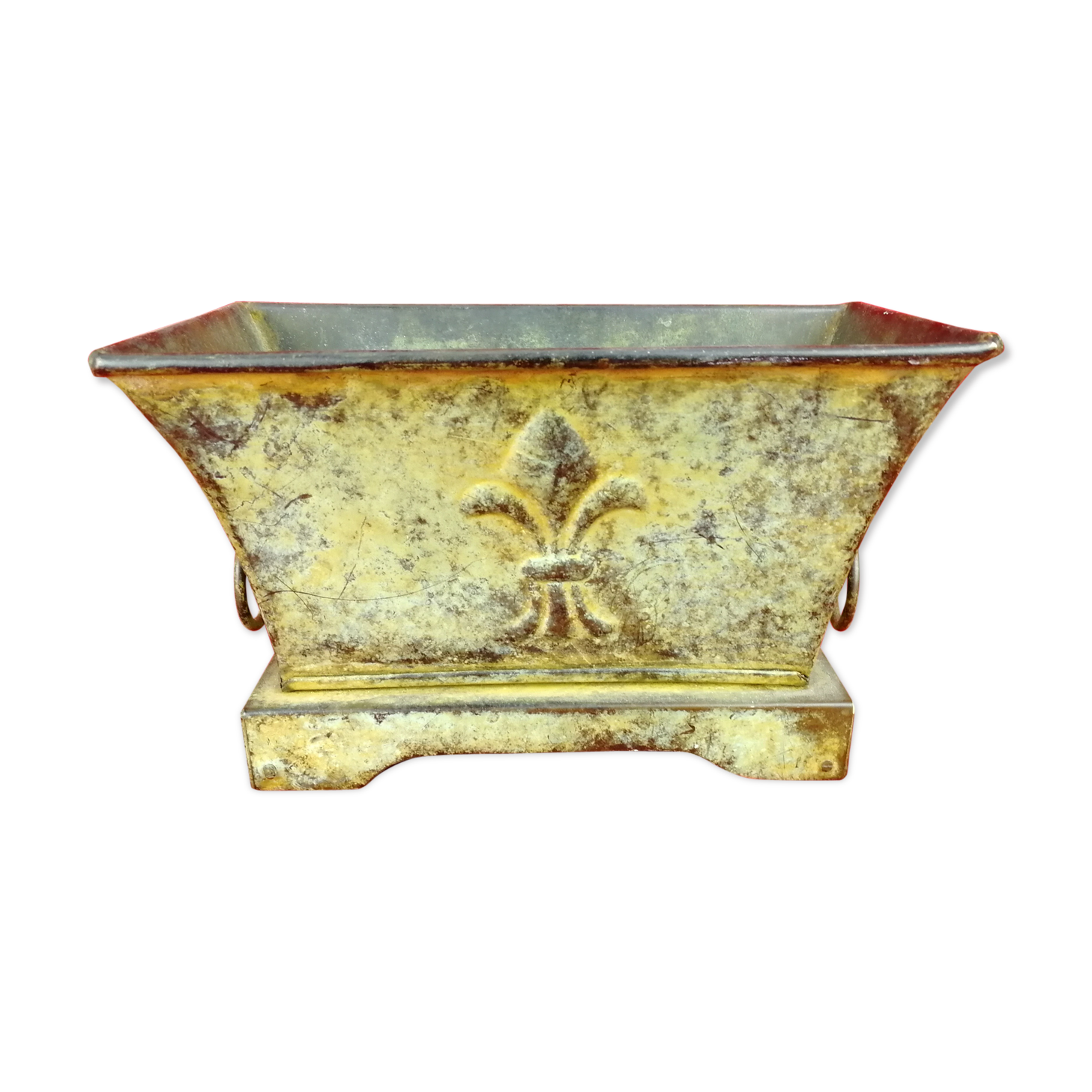 Empire patinated copper planter