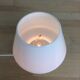 Mushroom lamp white glass Italy