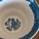 Two Blue Willow porcelain tea cups