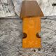 Accent Furniture Stool Wood Brutalist Vintage #D623