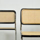 Set of 4 Cesca tubular frame cantilever dining chairs, Italy 1990s