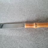 Bamboo handle cheese knife