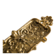 Small Bowl Ashtray in Brass Metal Mid-20th Century Golden Flowers Italy 1970s