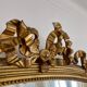 Louis XVI mirror, 19th century, gilded with sheet 136x88cm