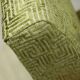 Art Deco armchair in green geometric jacquard by Kropacek Kozelek 1950