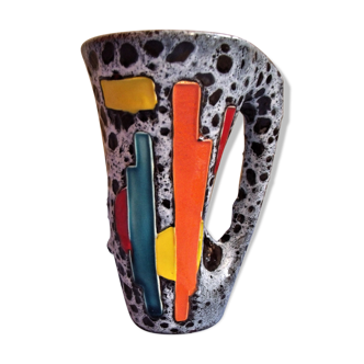 Ceramic vase signed Vallauris