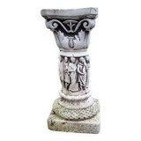 Old reconstituted stone column Antique decor
