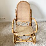 Vintage rattan rocking chair