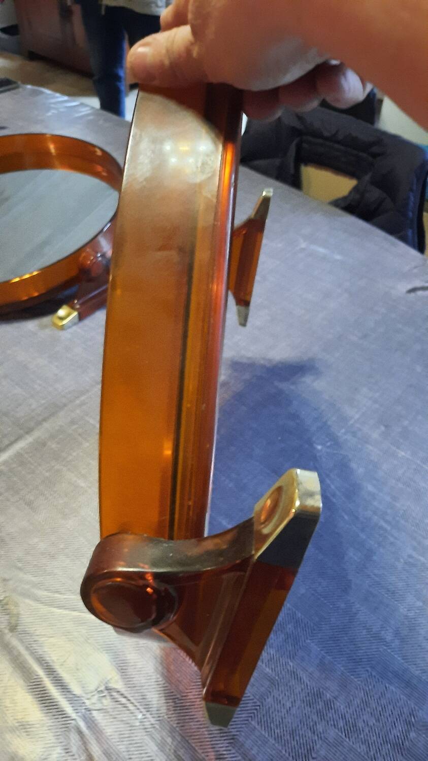 Ensemble 2 miroirs et 2 porte manteau année 70